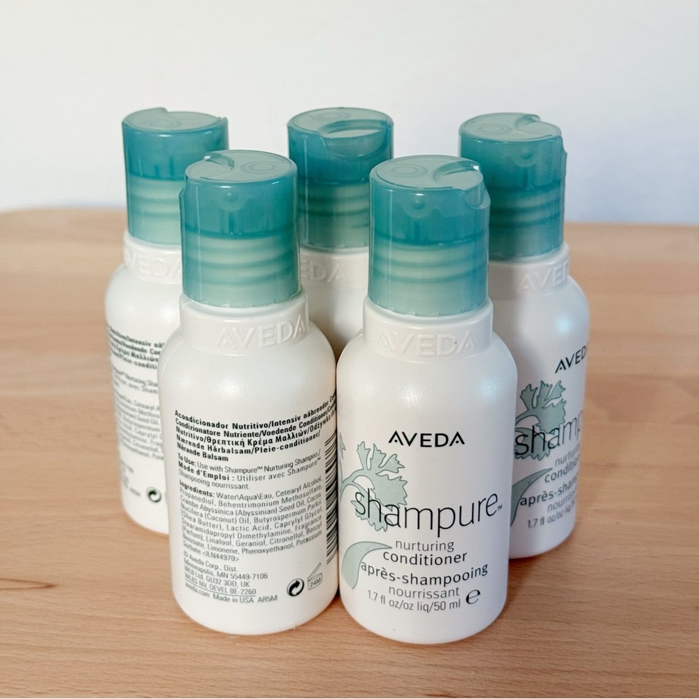 Pack of 5 - Brand New Aveda Shampure 1.7oz Conditioner Travel Size